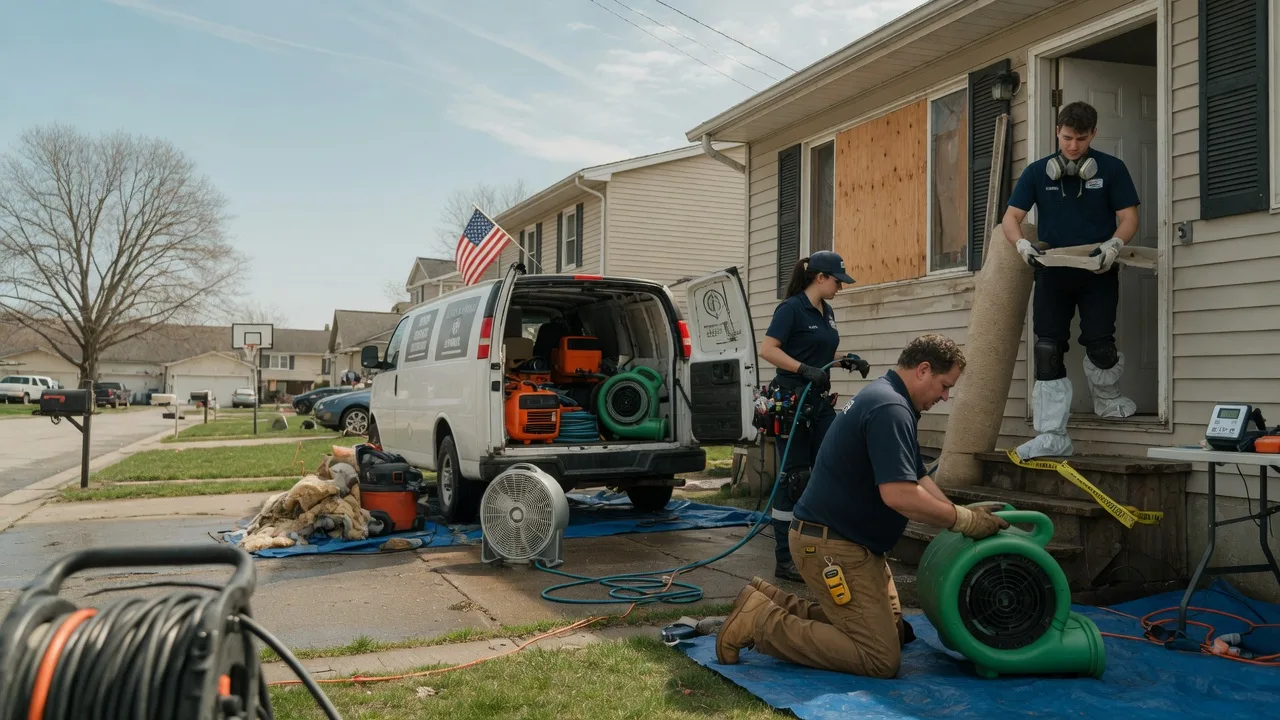 Water Damage Restoration in Manilla, IN near me